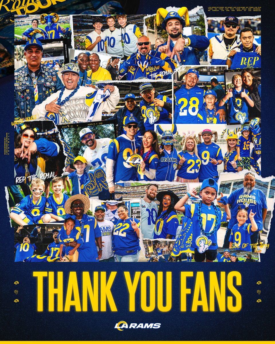 RamsNFL's tweet image. To the people who ride with us no matter what. Thank you, Rams fans. 🫶