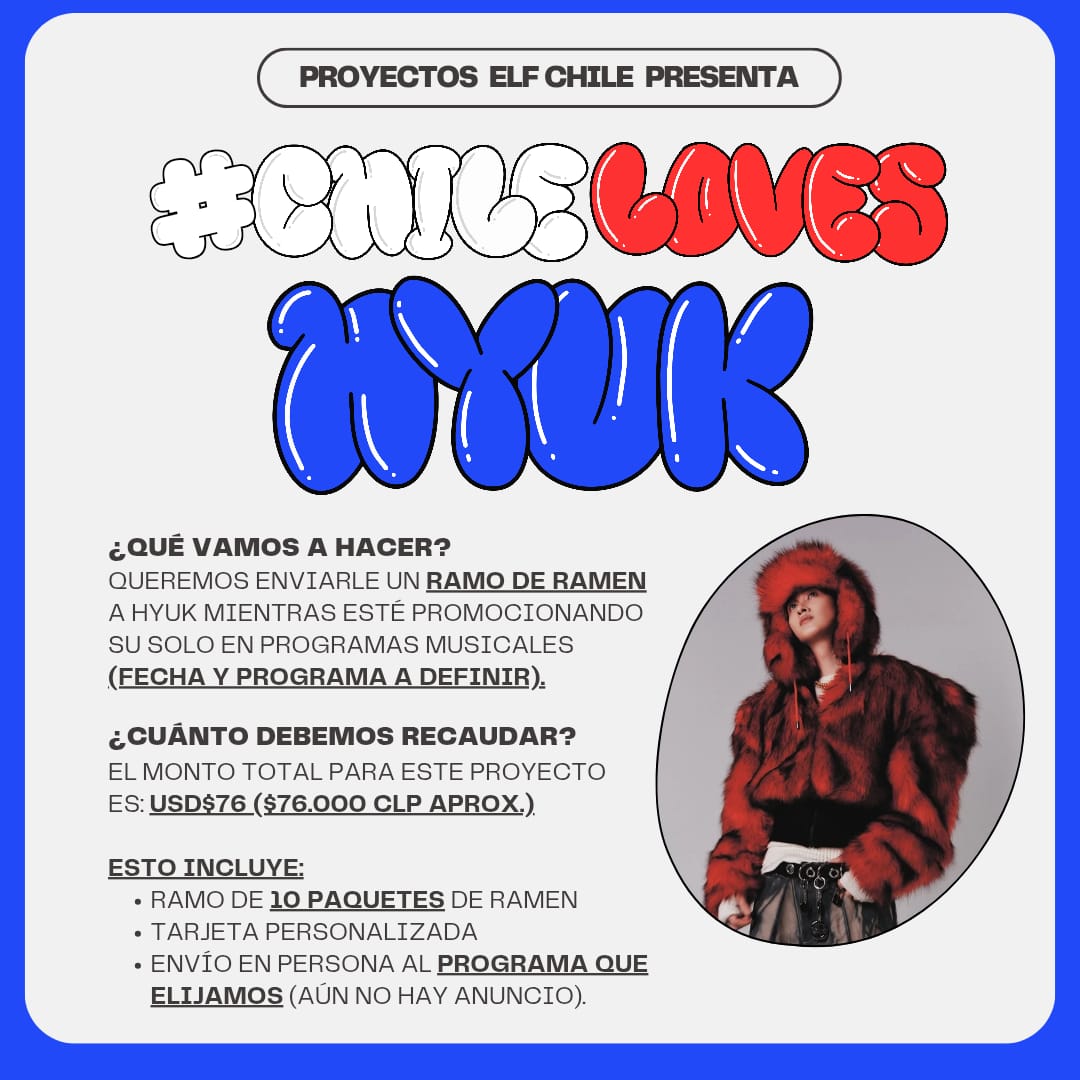 Queridas ELF de Chile, tenemos nuevo proyecto!!!👏✨🇨🇱💙
Estamos dándolo todo para que se haga realidad pero como siempre sus aportes son lo fundamental para lograrlo✨💵
Donaciones hasta el 31 de enero a través del forms

forms.gle/MwNV8YvA79Y7SY…