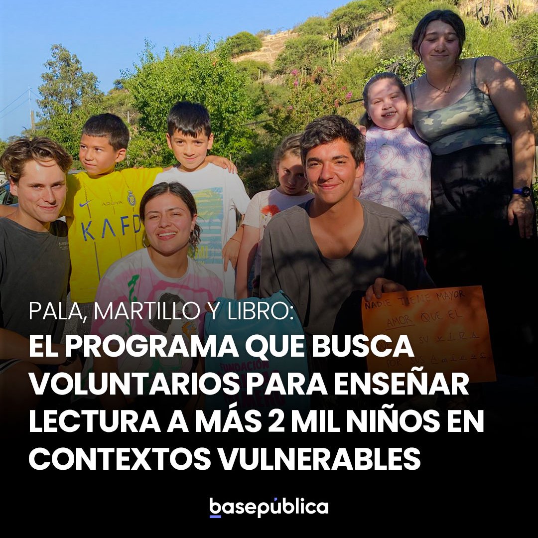 Lo que busca la campaña Pala, Martillo y Libro, impulsada por la fundación Familias Primero, es reclutar voluntarios para enseñar a leer y apoyar en lectura a más de 2 mil niños y niñas.
Link: bit.ly/3C3cFhW
