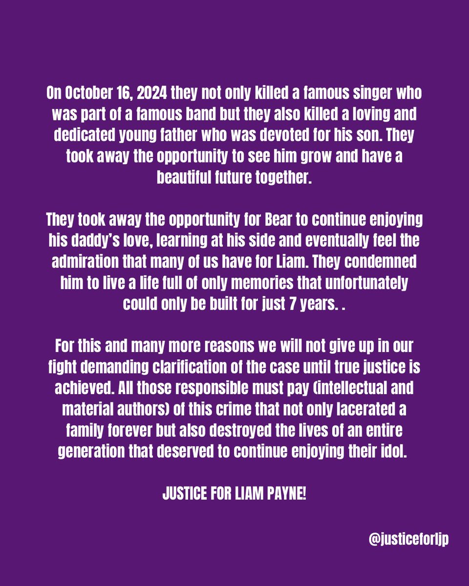 96 days fighting for justice , moved only by the LOVE to our <a href="/LiamPayne/">Liam</a> it still hurts and we know that many of us are mentally and physically exhausted but we CANNOT GIVE UP now, we still have a long way to go. 

Together we are stronger!✊🏽💜

#JusticeForLiam