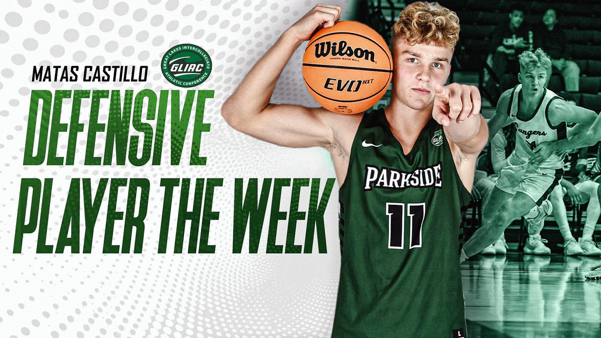 UWPMBB's tweet photo. LOCKDOWN 🔒

Matas Castillo is the GLIAC Defensive Player of the Week after his defensive performances in Parkside’s wins over No. 4 Ferris State and No. 6 Lake Superior State. Congratulations, Matas! 

#DefendTheDen // #RangerIMPACT https://t.co/D839ZvsXxy