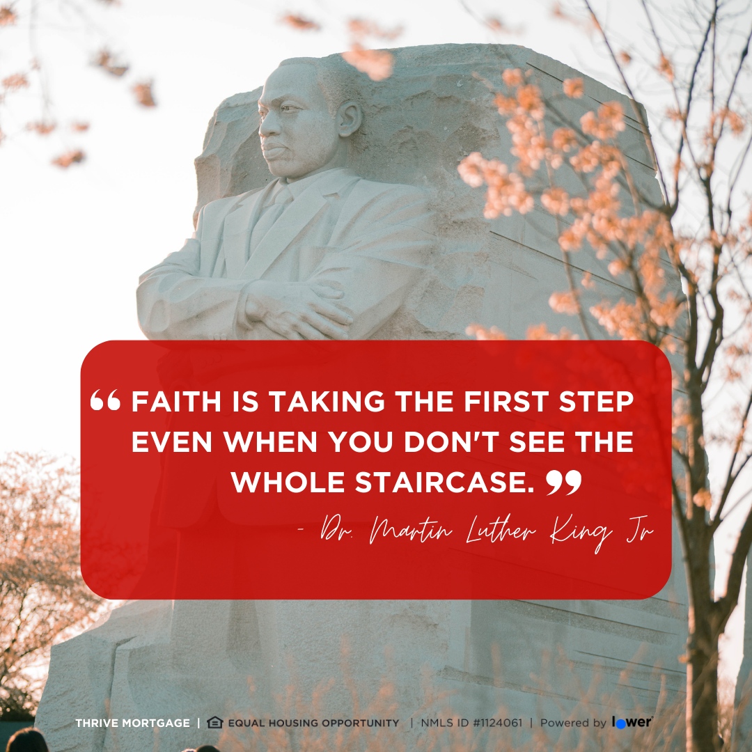 Dream of building wealth, creating a secure future, being healthy, and more... but don’t stop at the dream—continue with the next step.

Dreams are the foundation, but action builds the legacy.

Today, as we honor Dr. King’s vision, let’s remember that every step forward matters.
