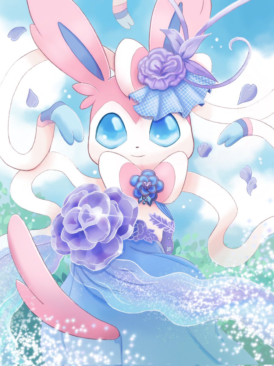 I wish I had this beautiful skin..but since I don't, I draw it🌻

#sylveon 
#pokemon
#PokemonUNITE 
#Eevee 
#pokemonart