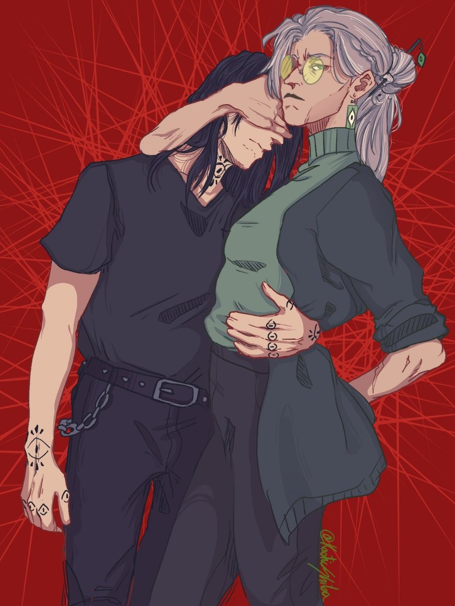 KaoticShiba's tweet photo. [Reupload] 
“You can’t avoid the necessary sacrifices, Archivist.” #tma #tmaspoilers #themagnusarchives #GerardKeay #GertrudeRobinson #kaoticshiba #myart #doodle https://t.co/oANjqW6fvs