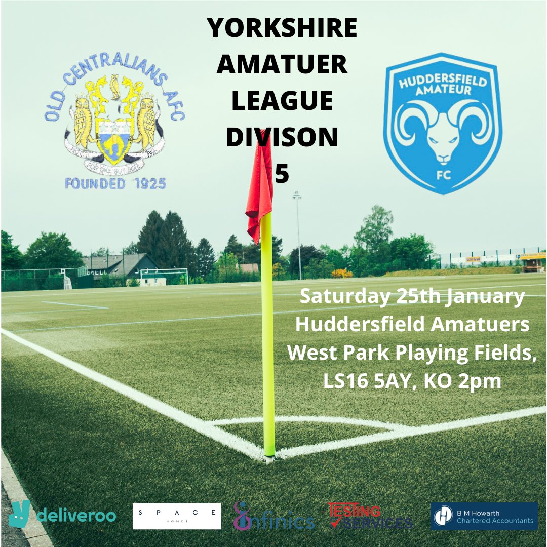 Old Centralians AFC (@centraliansafc) on Twitter photo ⚽GAMEWEEK 18⚽️
After a first lose in the league, since the start opf the season, our first team look to bounce back against a fragile <a href="/huddsamateurs/">Huddersfield Amateur Football Club</a> side. Last time out, we brought home the points.
Can we take all 3 again?
KO is @ 2pm, West Park Playing Fields, LS16 5AY! ⚽GAMEWEEK 18⚽️
After a first lose in the league, since the start opf the season, our first team look to bounce back against a fragile <a href="/huddsamateurs/">Huddersfield Amateur Football Club</a> side. Last time out, we brought home the points.
Can we take all 3 again?
KO is @ 2pm, West Park Playing Fields, LS16 5AY!