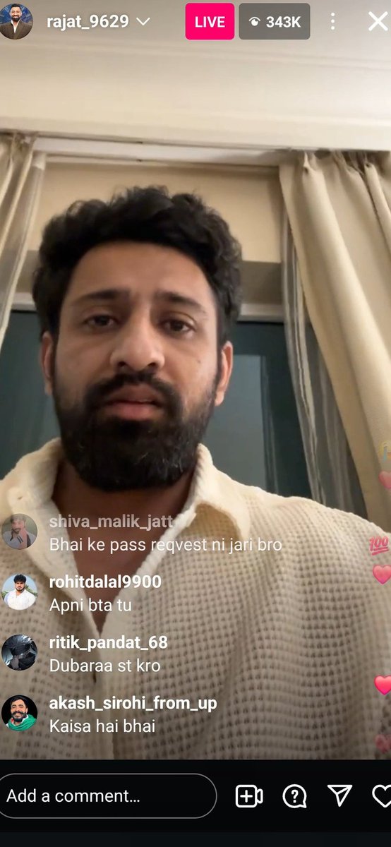 #RajatDalal went LIVE on Instagram for the very first time after #BiggBoss18, and it was nothing short of a blockbuster! 🎥🔥

With over 343,000 viewers tuning in, the excitement was off the charts! 🙌