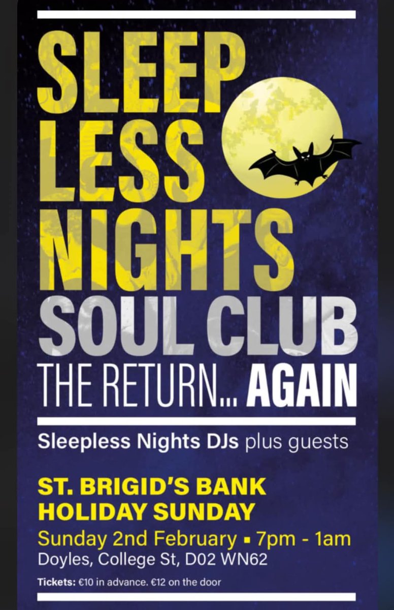 Latest acquisition landed earlier. Looking forward to playing this at the upcoming Sleeplessnights Soul Club, St. Brigid's Bank Holiday, Sunday 2nd Feb. Hope to see you there!