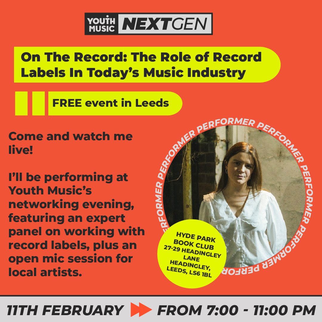 claudia fenoglio (@claudiafeno) on Twitter photo performing at <a href="/YouthMusic/">Youth Music</a> next gen event on the 11th at <a href="/HPBCLeeds/">Hyde Park Book Club</a> !! going to be a fun night come on down :):)
universe.com/events/on-the-… free tixxxx!🍓💕 performing at <a href="/YouthMusic/">Youth Music</a> next gen event on the 11th at <a href="/HPBCLeeds/">Hyde Park Book Club</a> !! going to be a fun night come on down :):)
universe.com/events/on-the-… free tixxxx!🍓💕
