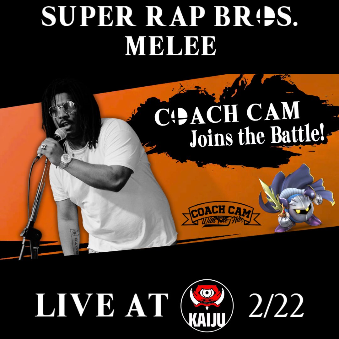 WHY_DOMS's tweet photo. SUPER RAP BROS. 2️⃣ MELEE
SATURDAY. FEBRUARY 22 AT @kaijulouisville 
DOORS 8PM MUSIC 9PM
SMASH BROS “TOURNEY” HOSTED BY RAP FLY 8-9 (CASUAL PLAY 9-10) #BYOC
1004 E OAK ST. $12 AT THE DOOR. 21+
SOUNDS BY @CoachCamWTH 
💥💥💥💥💥💥💥💥💥💥💥💥 https://t.co/RnZ5a33wJF