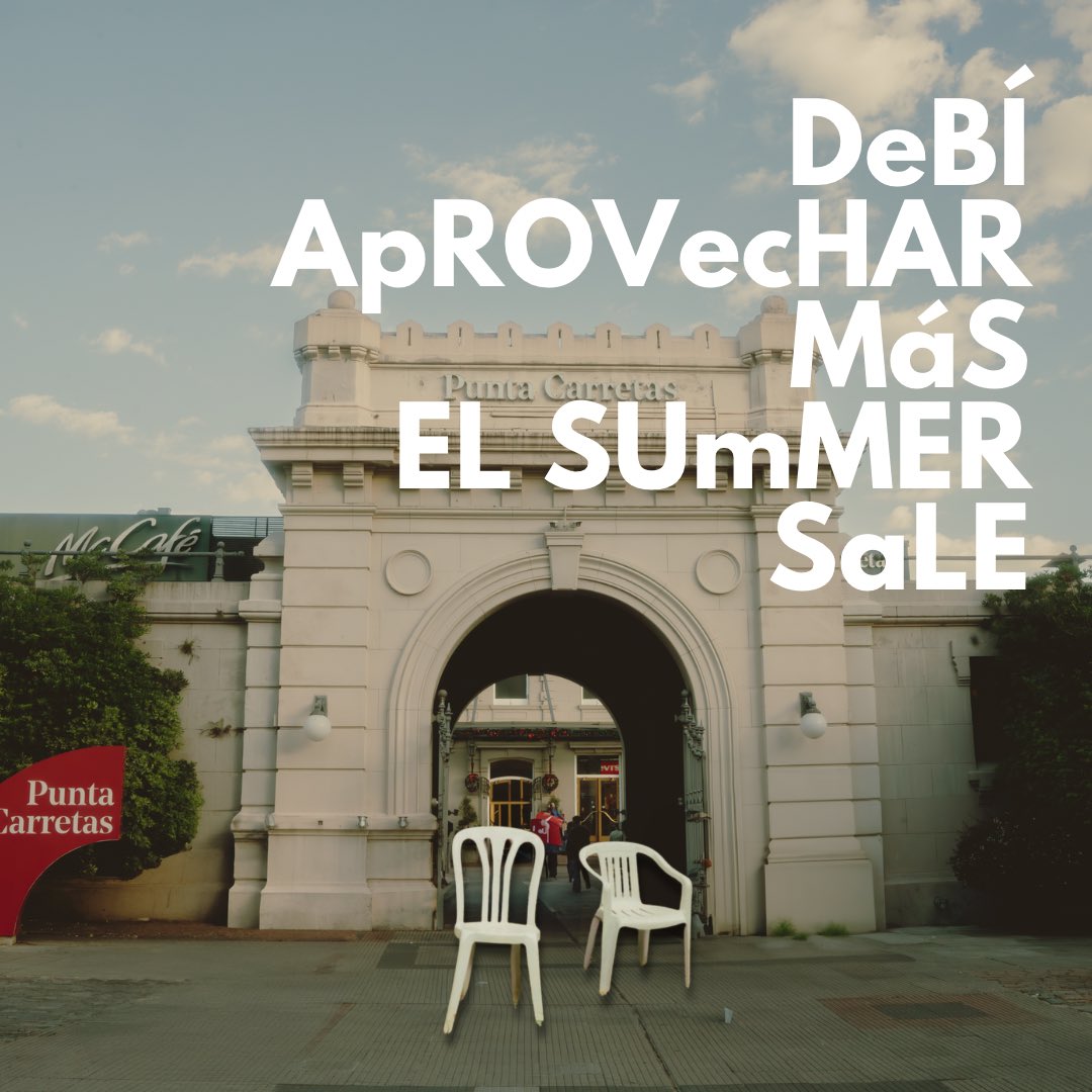 Imagínate no haber pasado por Punta Carretas en todo el mes de Enero y que esto sea lo único que escucha tu cabeza…