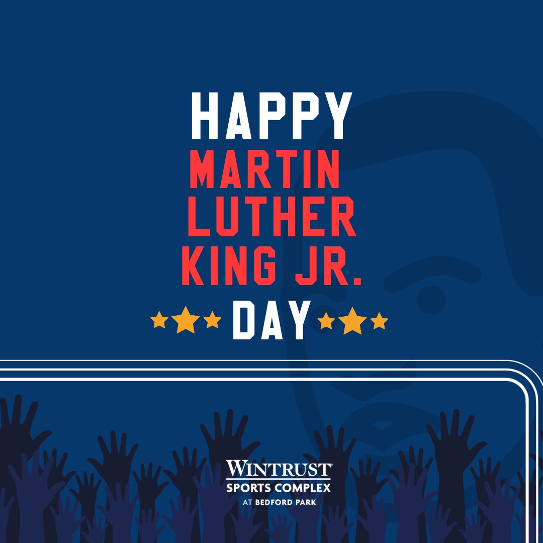 Honoring the legacy of Dr. Martin Luther King Jr. 💙 #MLKDay #WintrustSportsComplex