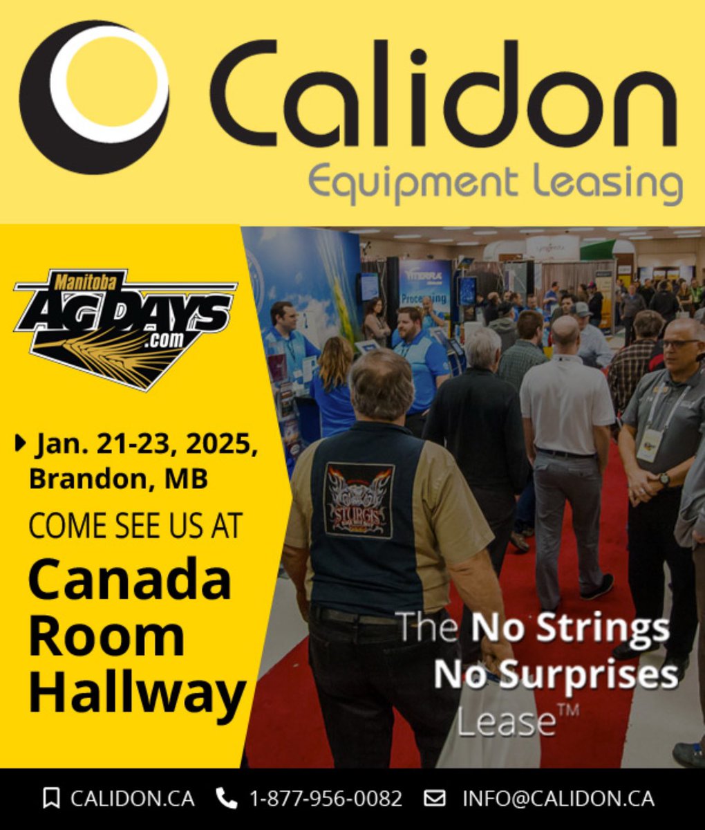 Are you gonna be in Brandon <a href="/MBAgDays/">Manitoba Ag Days</a>?
Let’s talk your next ag lease!

#nostrings 
#nosurprises 
#WestCdnAg
