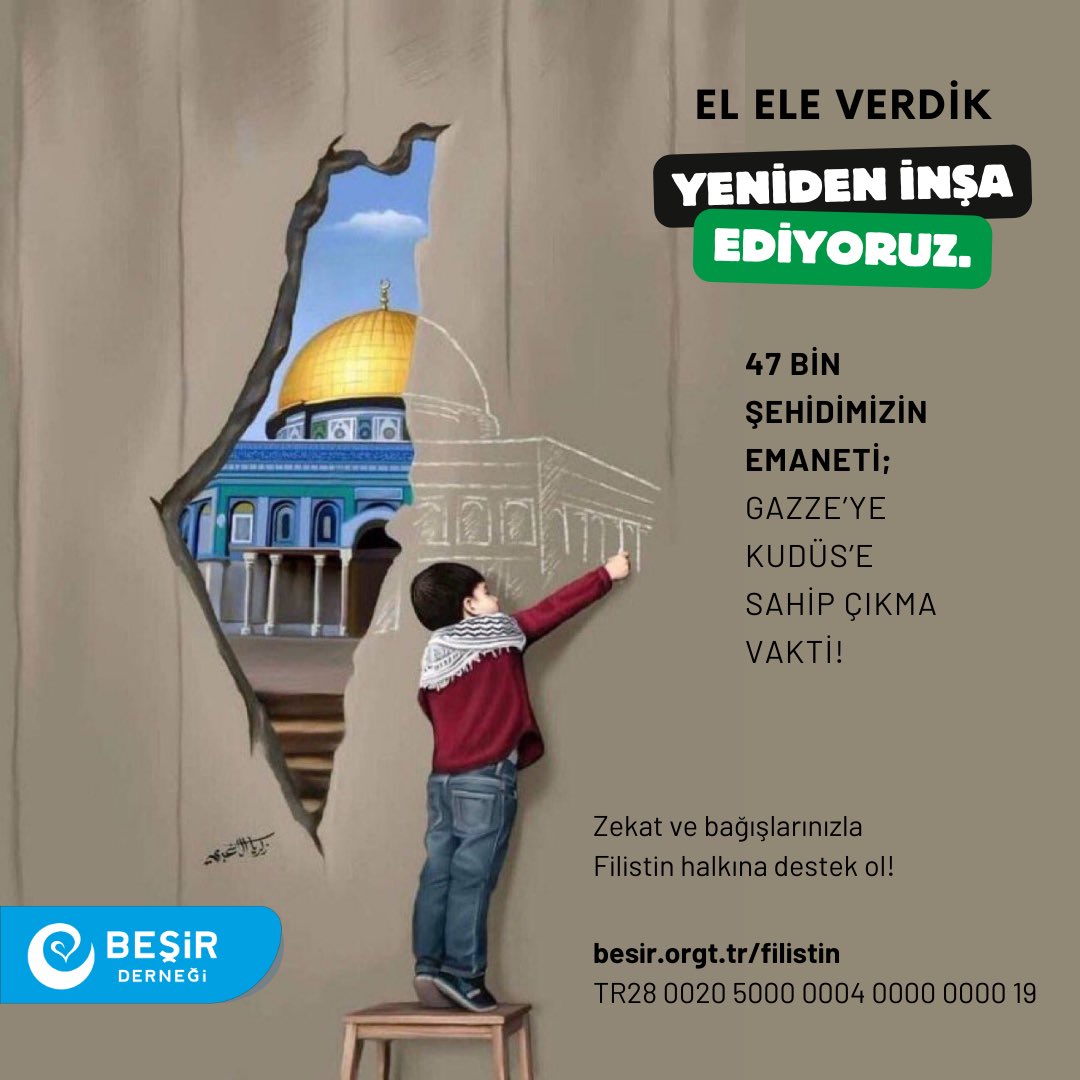 47 BİN ŞEHİDİMİZİN EMANETİ; FİLİSTİNİ YENİDEN İNŞA EDİYORUZ.

Gıda, barınma, sağlık, eğitim başta olmak üzere temel ihtiyaçların karşılanması için var gücümüzle Gazze’de çalışıyoruz. 

Türkiye’den gidecek yardım gemileri için kumanya ve diğer ihtiyaçlara yönelik çalışmalarımız