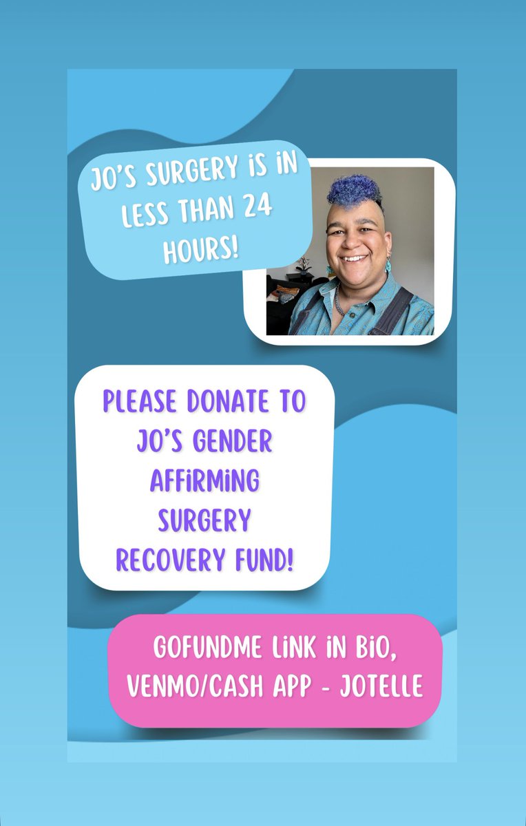 Please donate and share this post to help with my surgery recovery! 💜