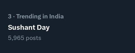 TeamAbhay4SSR's tweet image. 100 RTS POSSIBLE IN 30 MIN

Common Guys We Can Do IT

Write Sushant Day