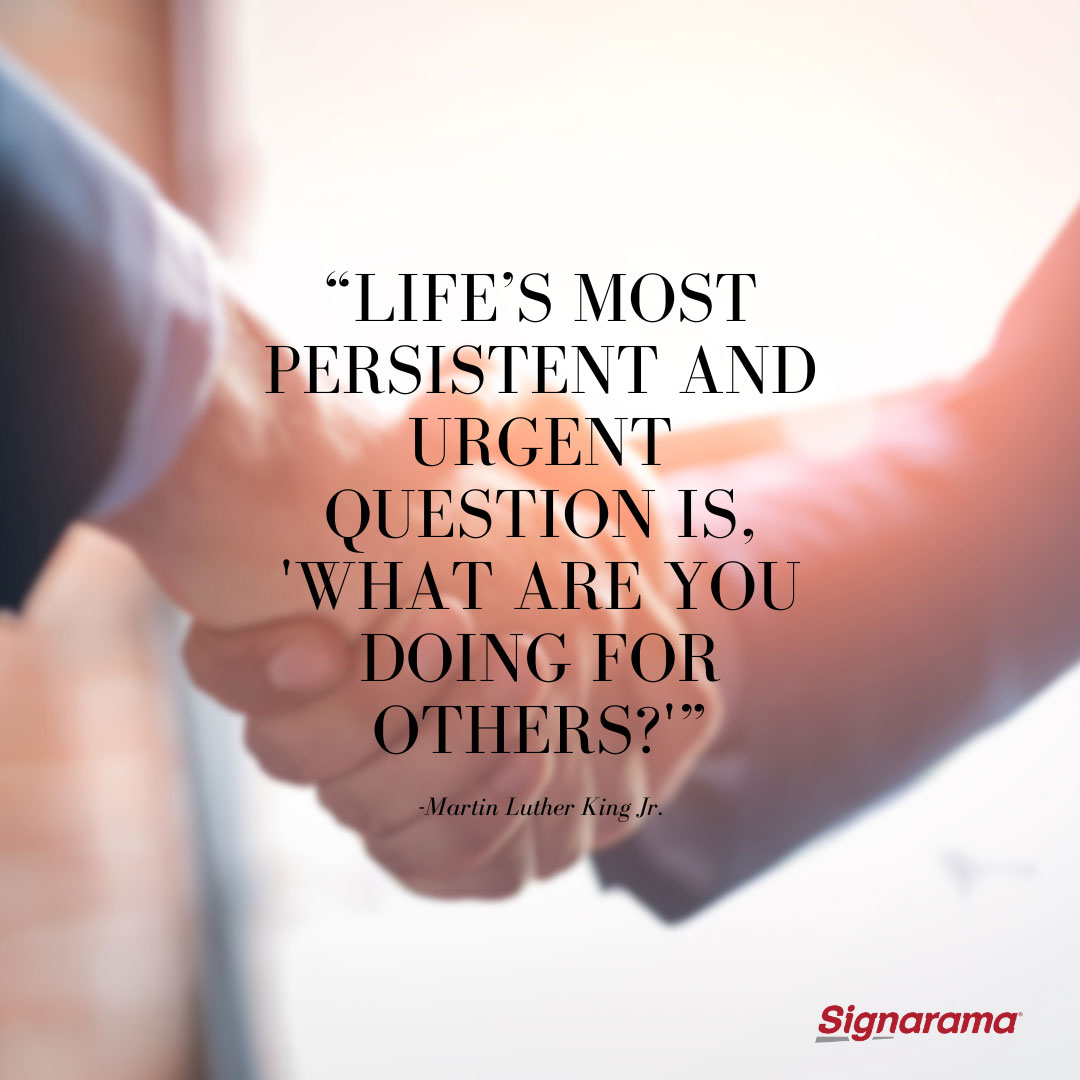 signarama's tweet image. Today, Signarama honors Dr. Martin Luther King, Jr. and his enduring legacy of leadership, hope, and positive change. Let’s celebrate his vision and commitment to a better future! #Signarama #DrMartinLutherKingDay #InspirationForChange
signarama.com