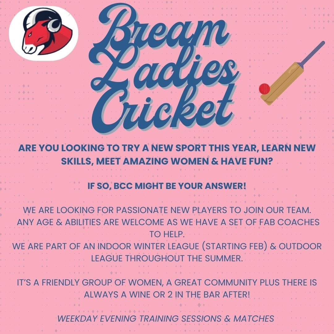 Please share and get involved with bream cc.  You could be the next budding star.