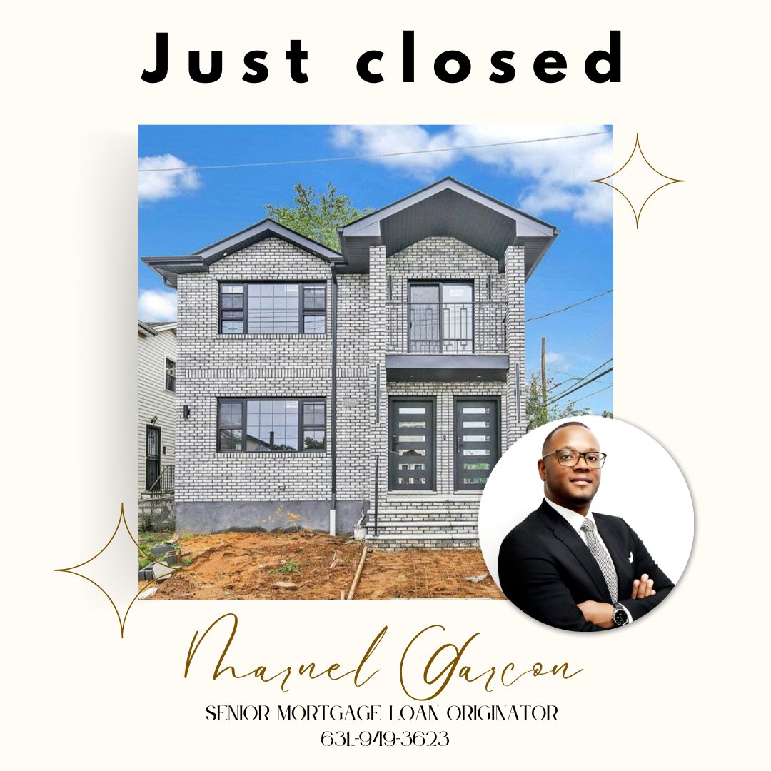 BBMarnel's tweet photo. Always thankful to hear such kind words from a new homeowner.

If you're a future homebuyer or a Realtor looking for mortgage assistance for your clients, please feel free to reach me directly:

Marnel Garcon 
631.949.3623 

#clienttestimonial https://t.co/QIU54sJyPy
