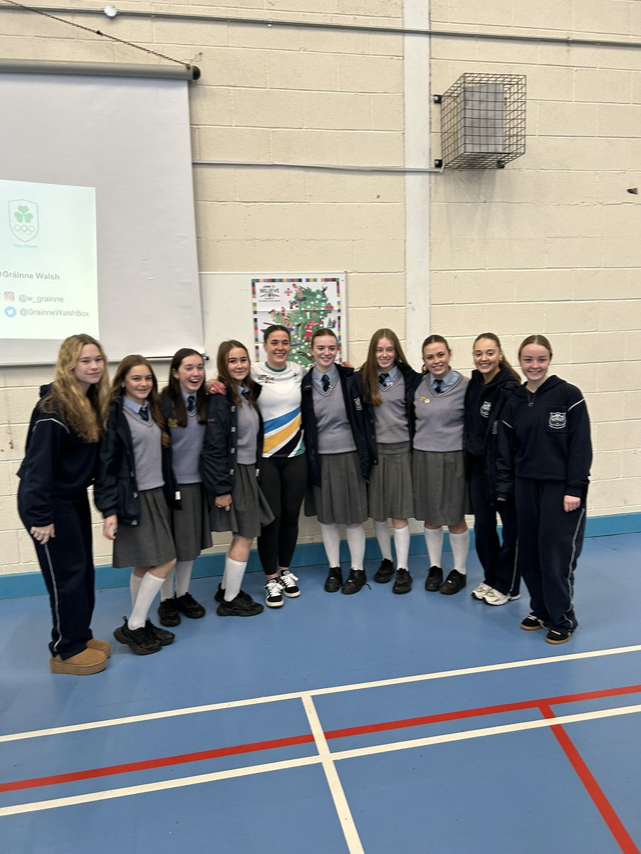 Manor House School (@manorhseraheny) on Twitter photo Thank you so much to <a href="/GrainneWalshBox/">Gráinne Walsh</a> for such an inspiring visit with our 5th years on Friday. They were hanging on every word of your amazing story & journey to <a href="/Paris2024/">Paris 2024</a> Olympics 🤩
Un grand merci aussi <a href="/FranceinIreland/">France in Ireland 🇫🇷 🇪🇺</a> for organising this event 🇮🇪 🇫🇷 #DareToBelieve Thank you so much to <a href="/GrainneWalshBox/">Gráinne Walsh</a> for such an inspiring visit with our 5th years on Friday. They were hanging on every word of your amazing story & journey to <a href="/Paris2024/">Paris 2024</a> Olympics 🤩
Un grand merci aussi <a href="/FranceinIreland/">France in Ireland 🇫🇷 🇪🇺</a> for organising this event 🇮🇪 🇫🇷 #DareToBelieve