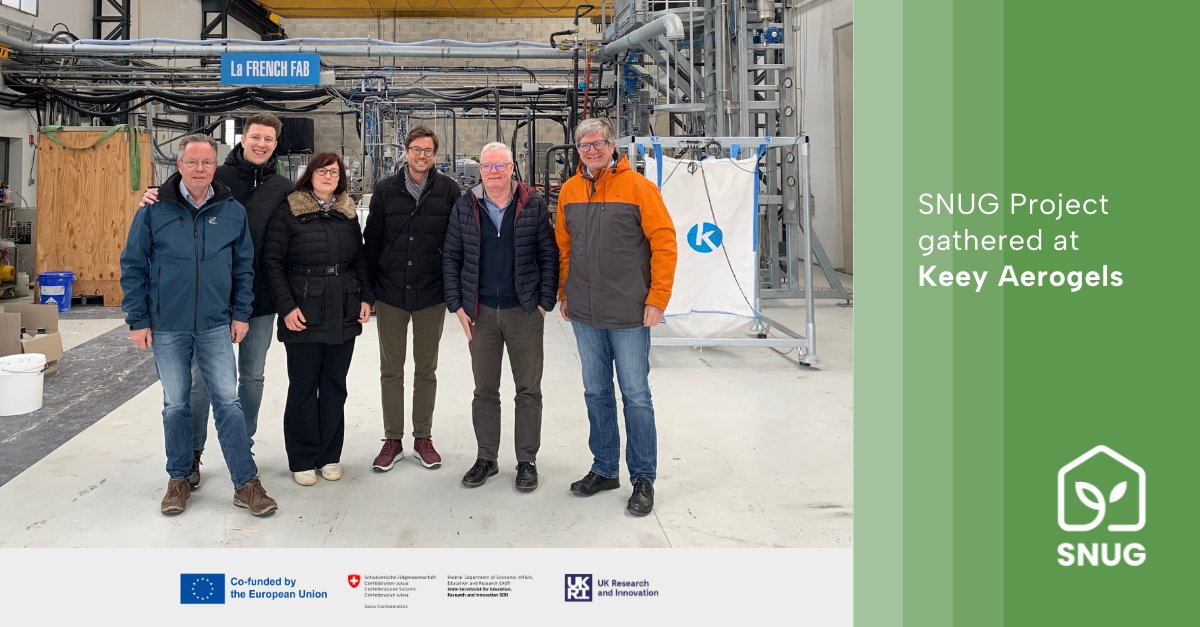 SNUG (@snugeu) on Twitter photo ✨#SNUG in Habsheim, France!
Last December key partners met to elaborate on the project and witness the future of <a href="/KeeyAerogel/">Keey Aerogel</a>'s technology. The visit of its waste-to-aerogel pilot manufacturing and lab facilities, showcased the potential to turn waste into innovative materials. ✨#SNUG in Habsheim, France!
Last December key partners met to elaborate on the project and witness the future of <a href="/KeeyAerogel/">Keey Aerogel</a>'s technology. The visit of its waste-to-aerogel pilot manufacturing and lab facilities, showcased the potential to turn waste into innovative materials.