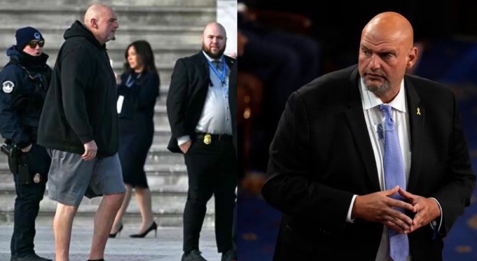 propvstruth's tweet image. This is how much American leaders worship Israel. Senator John Fetterman showed up to Trump’s inauguration in shorts and a hoodie. He wore a suit and tie to meet Netanyahu.