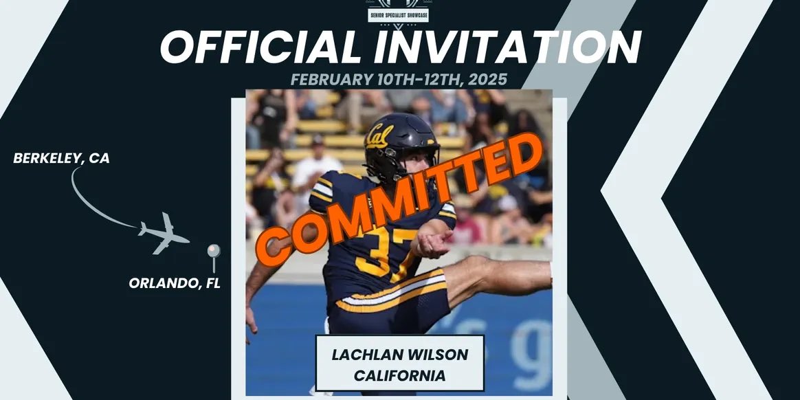 Senior Specialist Showcase (@sr_specshowcase) on Twitter photo Our final three Punters attending the Senior Specialist Showcase.
Welcome,
Bryce Lofton - Southern Miss.
<a href="/bryce_lofton35/">Bryce Lofton</a> <a href="/SouthernMissFB/">Southern Miss Football</a>
Fraser Masin - Ole Miss
<a href="/FraserMasin/">Fraser Masin</a> <a href="/OleMissFB/">Ole Miss Football</a>
Lachlan Wilson - California
<a href="/Lachie_Wilson37/">Lachlan Wilson</a> <a href="/CalFootball/">Cal Football</a> Our final three Punters attending the Senior Specialist Showcase.
Welcome,
Bryce Lofton - Southern Miss.
<a href="/bryce_lofton35/">Bryce Lofton</a> <a href="/SouthernMissFB/">Southern Miss Football</a>
Fraser Masin - Ole Miss
<a href="/FraserMasin/">Fraser Masin</a> <a href="/OleMissFB/">Ole Miss Football</a>
Lachlan Wilson - California
<a href="/Lachie_Wilson37/">Lachlan Wilson</a> <a href="/CalFootball/">Cal Football</a>