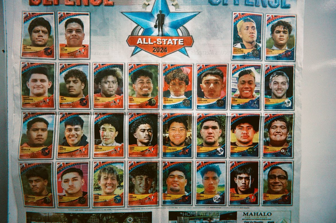 RoyMaafalaJr_6's tweet photo. This past week was filled with excitement and honor! Blessed to be 1st All State LB and Play my last game right here at home in the Poly Bowl. #GodisGreat https://t.co/jeu9g4PRgp