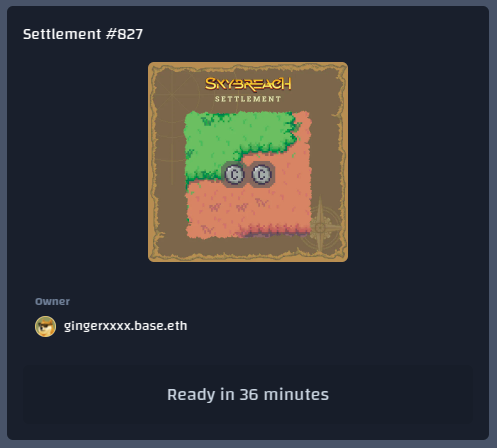 Skybreach (@skybreachnft) on Twitter photo Over 800 Settlements creating in past days with over 3k lands in them. Some of them already trading at <a href="/SingularRMRK/">SingularApp</a>
Looks like we are on the path to our first 1k Settlements before this week ends!
#GamingNfts #BuildOnBase Over 800 Settlements creating in past days with over 3k lands in them. Some of them already trading at <a href="/SingularRMRK/">SingularApp</a>
Looks like we are on the path to our first 1k Settlements before this week ends!
#GamingNfts #BuildOnBase