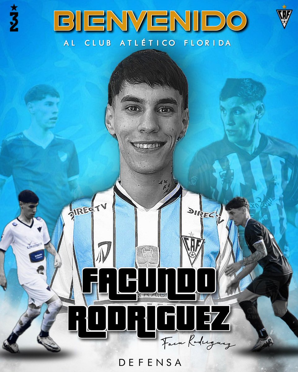 𝙁𝘼𝘾𝙐𝙉𝘿𝙊 𝙍𝙊𝘿𝙍𝙄𝙂𝙐𝙀𝙕 𝘽𝙊𝙍𝙂𝘼𝙍𝙀𝙇𝙇𝙄 

El Club Atlético Florida se enorgullece en anunciar la incorporación de Facu Rodríguez Borgarelli. El acuerdo a préstamo con el Club River Plate permitirá que Facundo, un destacado defensa, refuerce nuestra línea de fondo.