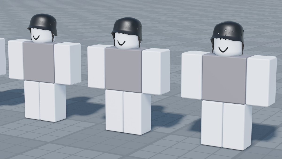 some accessories i made for M.Z. vol.1 (alot of these r made to be performant, modular and surface appearance recolorable) #robloxdev #robloxart #roblox #blender3d