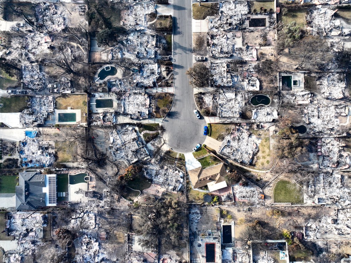 Laurice Avenue in #altadena after the #eatonfire  - The fire has burned 14,117 acres in Altadena and Pasadena since Jan. 7, leaving at least 17 people dead. <a href="/ladailynews/">L.A. Daily News</a> <a href="/ocregister/">O.C. Register</a>