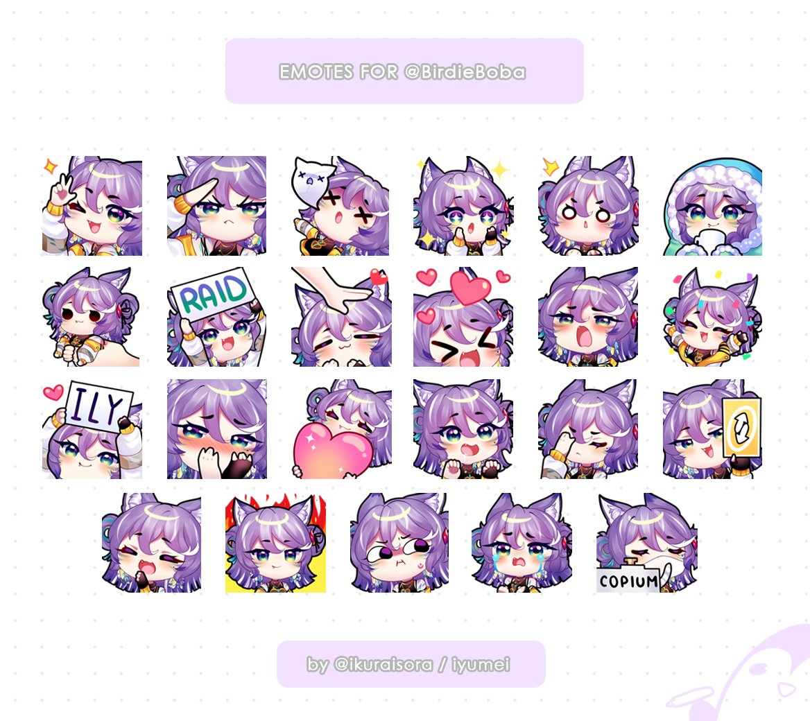 ikuraisora's tweet image. Commission for @BirdieBoba 💜🪶