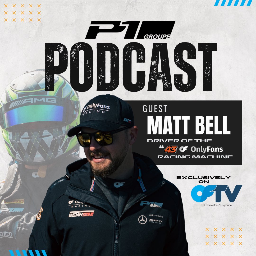 🎙️ Podcast Episode 2️⃣ Going down tomorrow! <a href="/MBellRacing/">Matt Bell</a> sits down to talk all things under the helmet &amp; his return to racing in the #4️⃣3️⃣ <a href="/OnlyFans/">OnlyFans</a>  Racing Machine!! Got Q’s? Let us know and they might make the show! 

 #onlyfans #oftv #onlyfansracing #motorsports #podcast