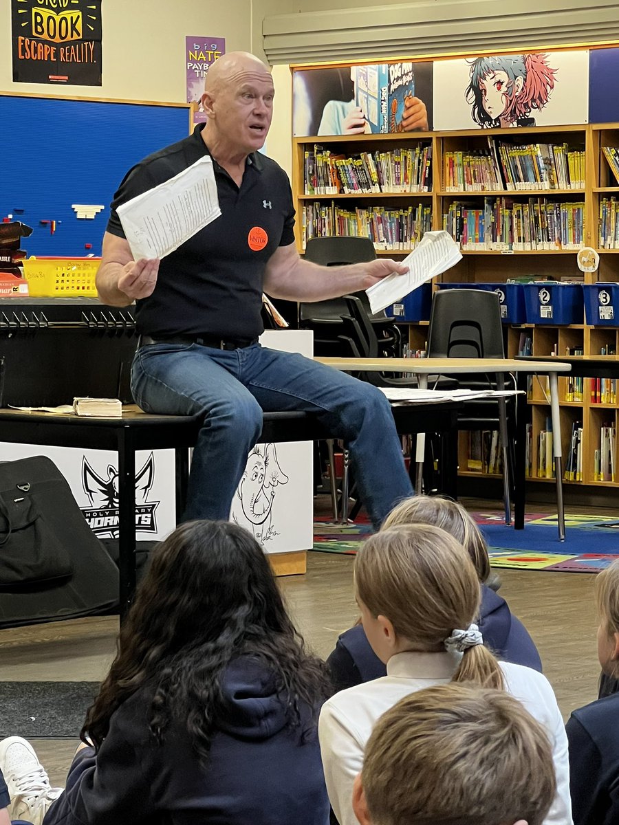 We were thrilled to have Mike Wade, author of the And Then It Happened series, visit our school today! His talk reminded everyone that we can all be writers! #AuthorVisit #WritingMotivation #AndThenItHappened