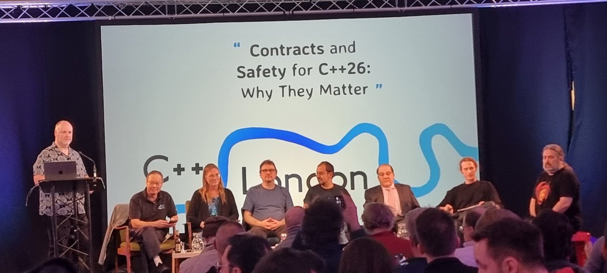 At a c++ standards roundtable tonight. C++ contracts offer an interesting way of building in correctness to our programs. Will be interesting to try out. As a #gamedev, and #gameengine dev in particular, I am wondering about possible impacts on performance. #cpp #cpp26 #meetup