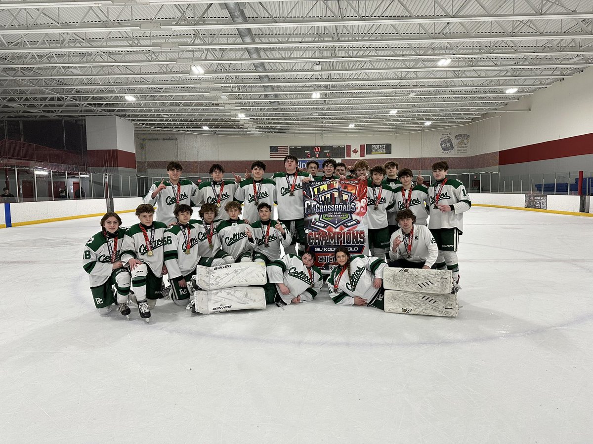 JV goes 4-0 this weekend to win the Crossroad Big Bear U16 tournament! They beat Benet 5-4 in the championship game ☘️☘️☘️