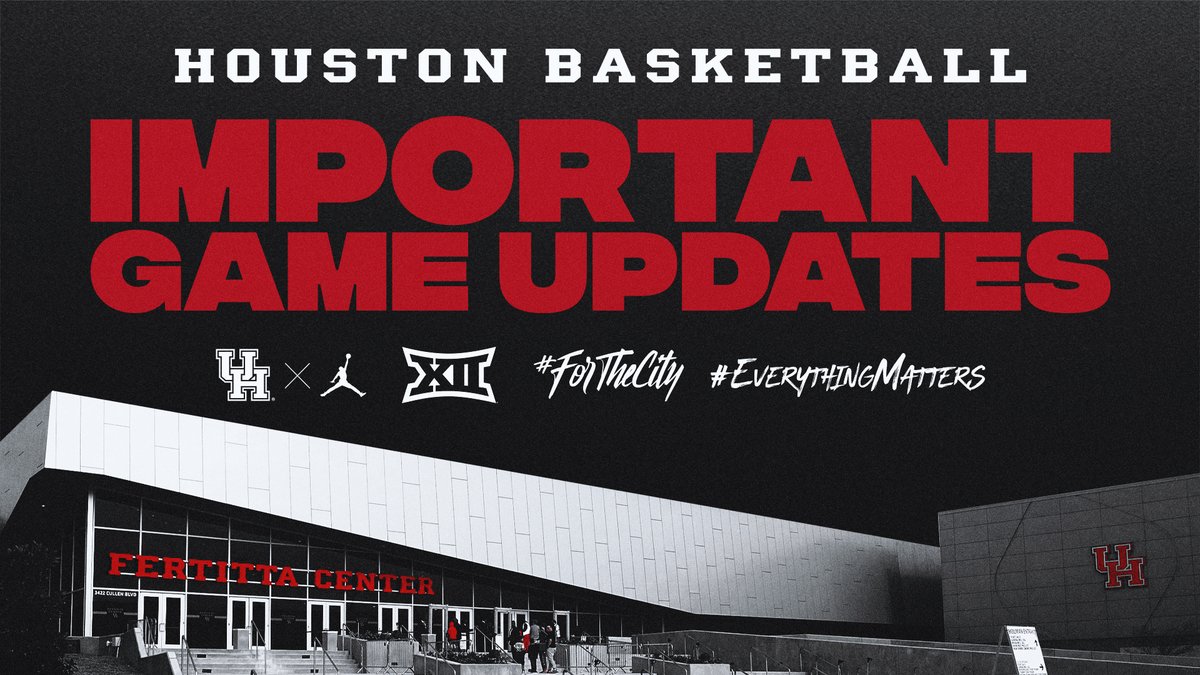 Houston Men's Hoops π πΎ (@uhcougarmbk) on Twitter photo Severe winter weather forces schedule changes
#7/5 <a href="/UHouston/">University of Houston</a> now to face Utah at 5 pm WEDNESDAY in Fertitta Center as part of doubleheader with <a href="/UHCougarWBB/">Houston Women's Basketball</a> 
#ForTheCity x #GoCoogs 
π βΒ bit.ly/40rZi2K Severe winter weather forces schedule changes
#7/5 <a href="/UHouston/">University of Houston</a> now to face Utah at 5 pm WEDNESDAY in Fertitta Center as part of doubleheader with <a href="/UHCougarWBB/">Houston Women's Basketball</a> 
#ForTheCity x #GoCoogs 
π βΒ bit.ly/40rZi2K