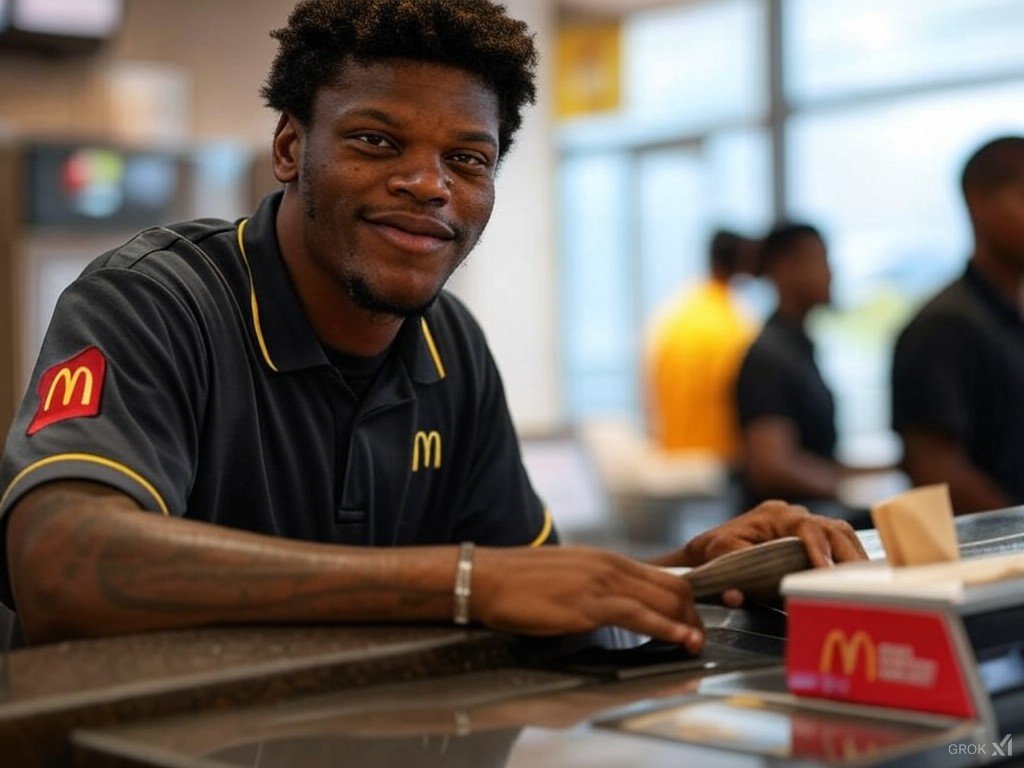 ItsNapp's tweet image. Lamar Jackson after last night.