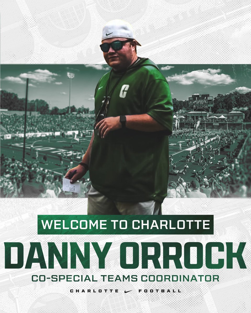 Danny Orrock (@coachorrock) on Twitter photo Fired up to be joining <a href="/CharlotteFTBL/">Charlotte Football</a> Queen City let’s roll! #GoldStandard⛏️ #GoNiners Fired up to be joining <a href="/CharlotteFTBL/">Charlotte Football</a> Queen City let’s roll! #GoldStandard⛏️ #GoNiners