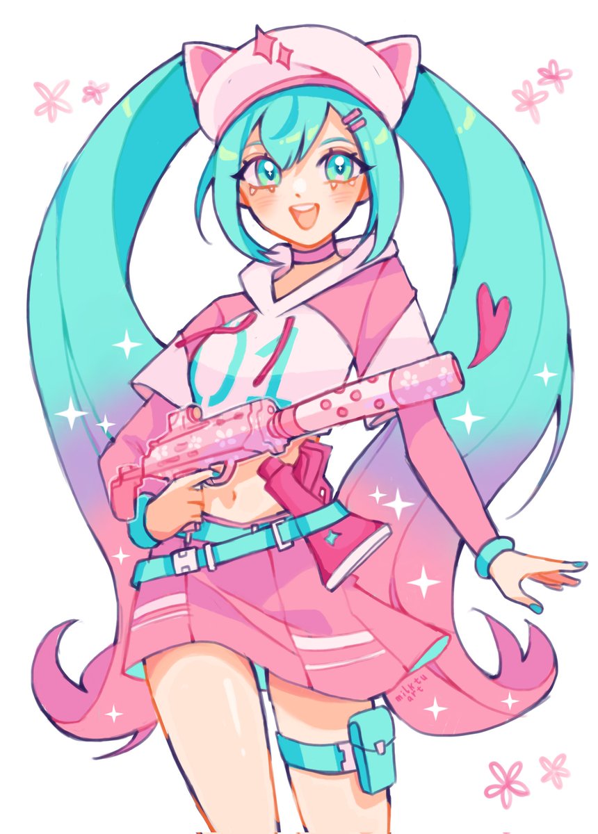milktuart's tweet image. fortnite neko miku!! 💕🌸✨️
#初音ミク #Fortnite
