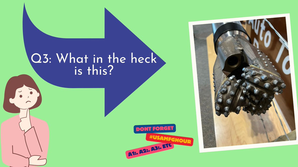 Q3:  What in the heck is this?
(don't forget to use the matching A1, A2, A3 and #USAMfgHour in your answer)