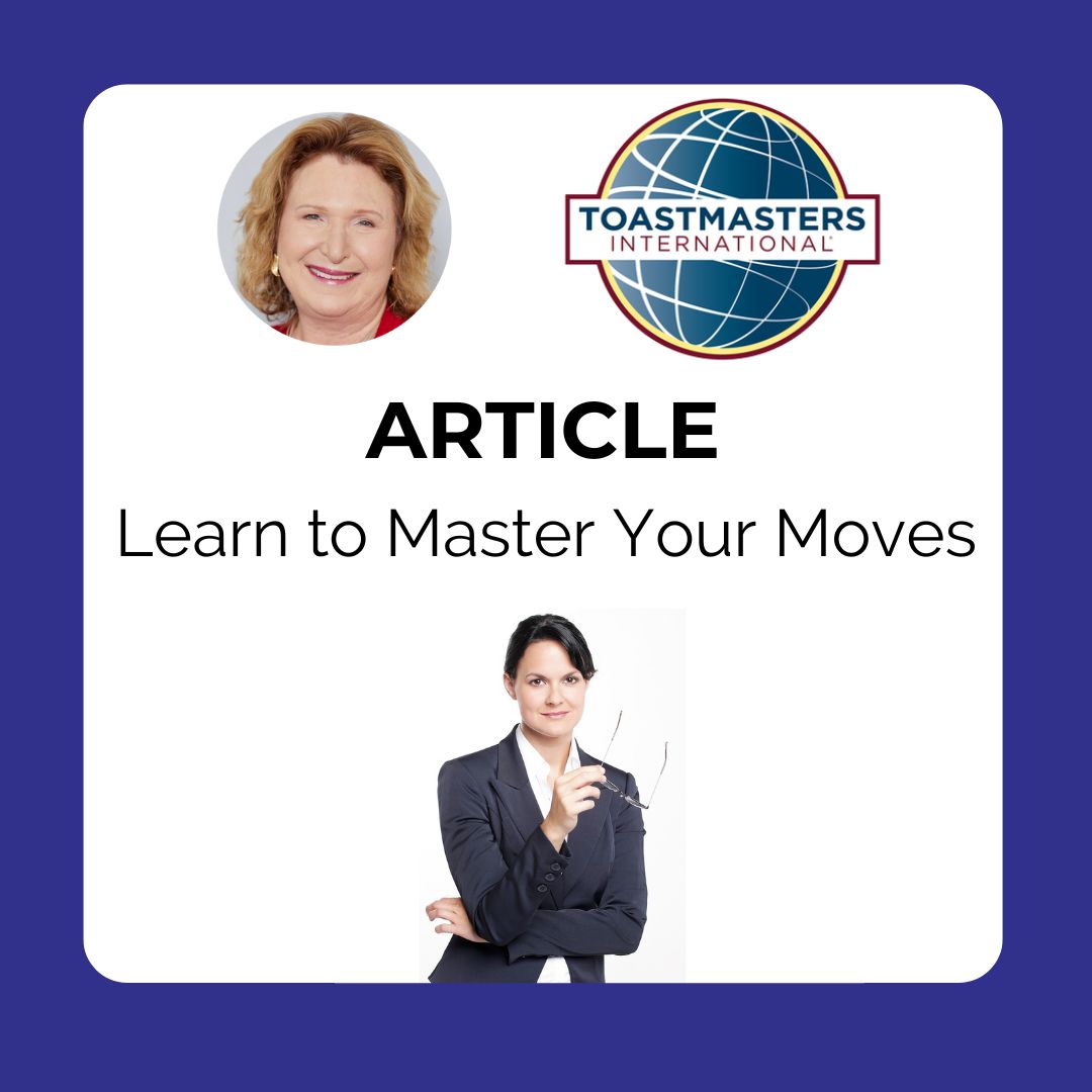 People form snap judgments of your personality and professionalism based on the nonverbal cues they perceive.

Find out how body language can benefit or hinder your message in my Toastmasters article "Learn to Master Your Moves".

toastmasters.org/magazine/magaz…