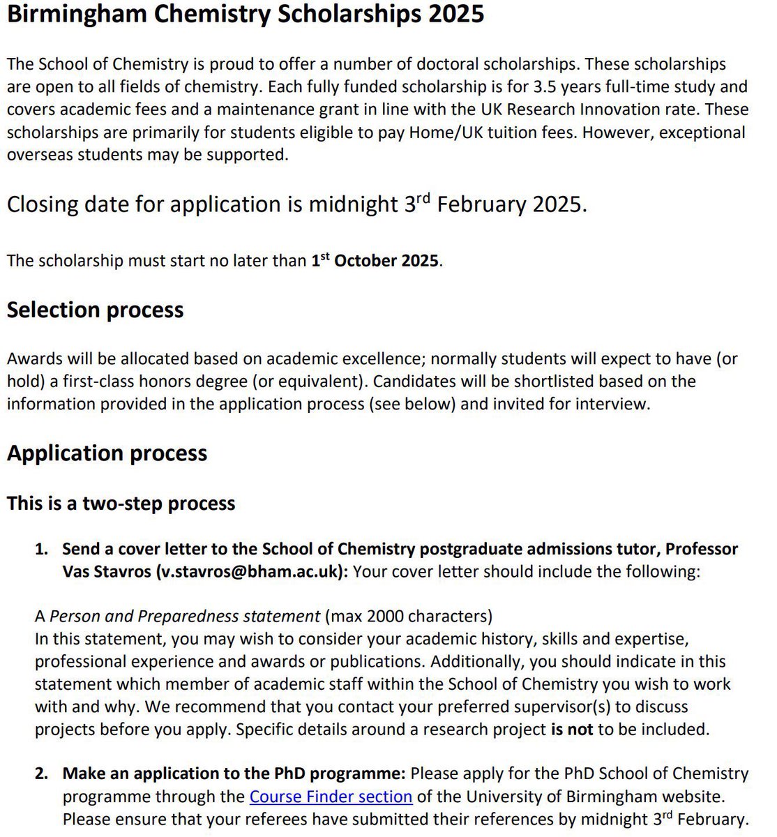 ObengCosmos's tweet image. PhD opportunity! Interested in #compchem, organic materials e.g. #graphene, chemical #machine_learning? Want to be a part of a dynamic research family? Apply for a PhD in Chemistry at the University of Birmingham UK 🇬🇧