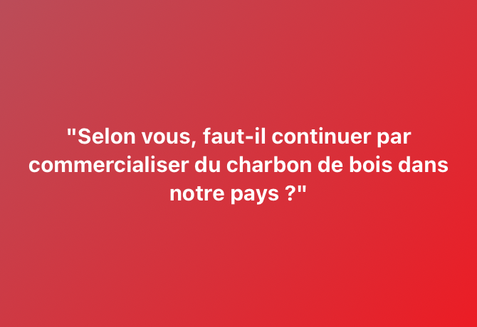 Bonsoir chers amis

Voici notre question du jour de ce mardi 21 janvier 2025 :

"Selon vous, faut-il continuer par commercialiser du charbon de bois dans notre pays ?"

Partagez votre avis avec nous en commentaires #wasexo