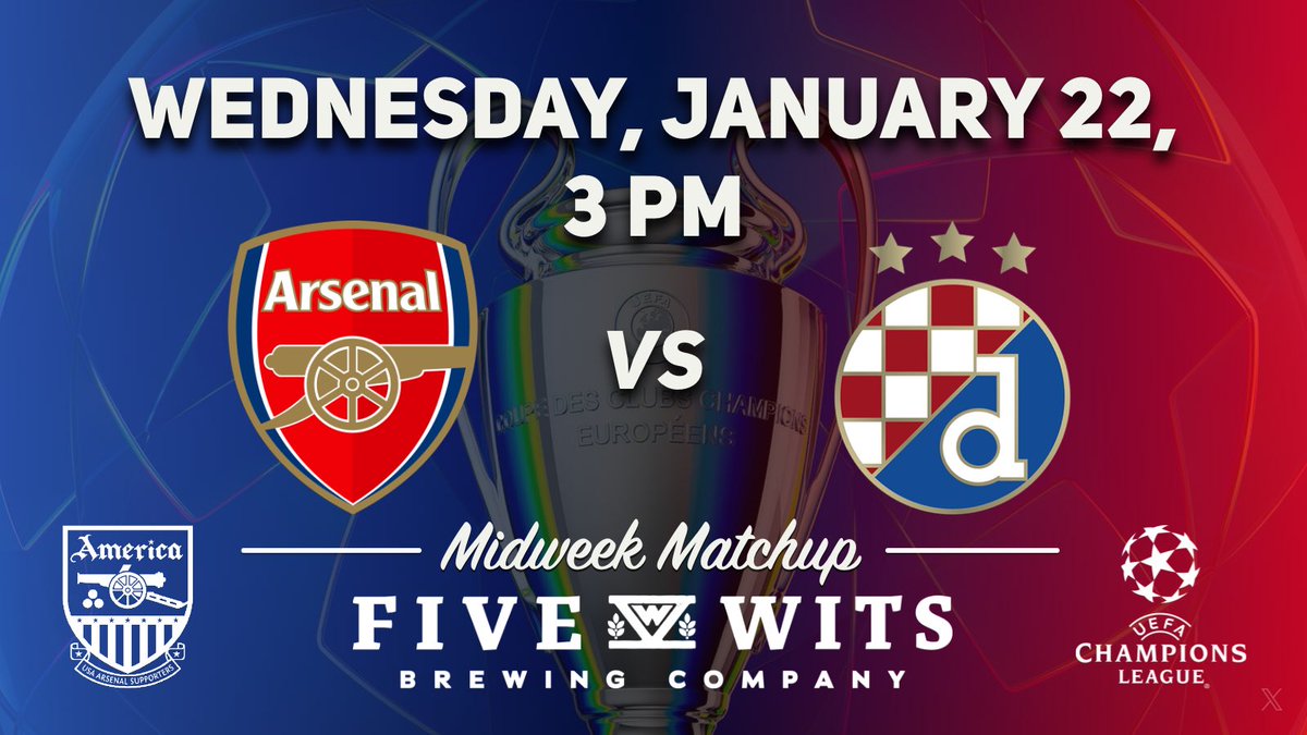 We have a midweek matchup as the Gunners take on Dinamo Zagreb at the Emirates this Wednesday, January 22 at 3 PM. 

#arsenaltillIdie
#coyg
#chattanooga
#chattanoogatn
#chattanooga_fun
#chattanoogatennessee
#chattanoogagooners