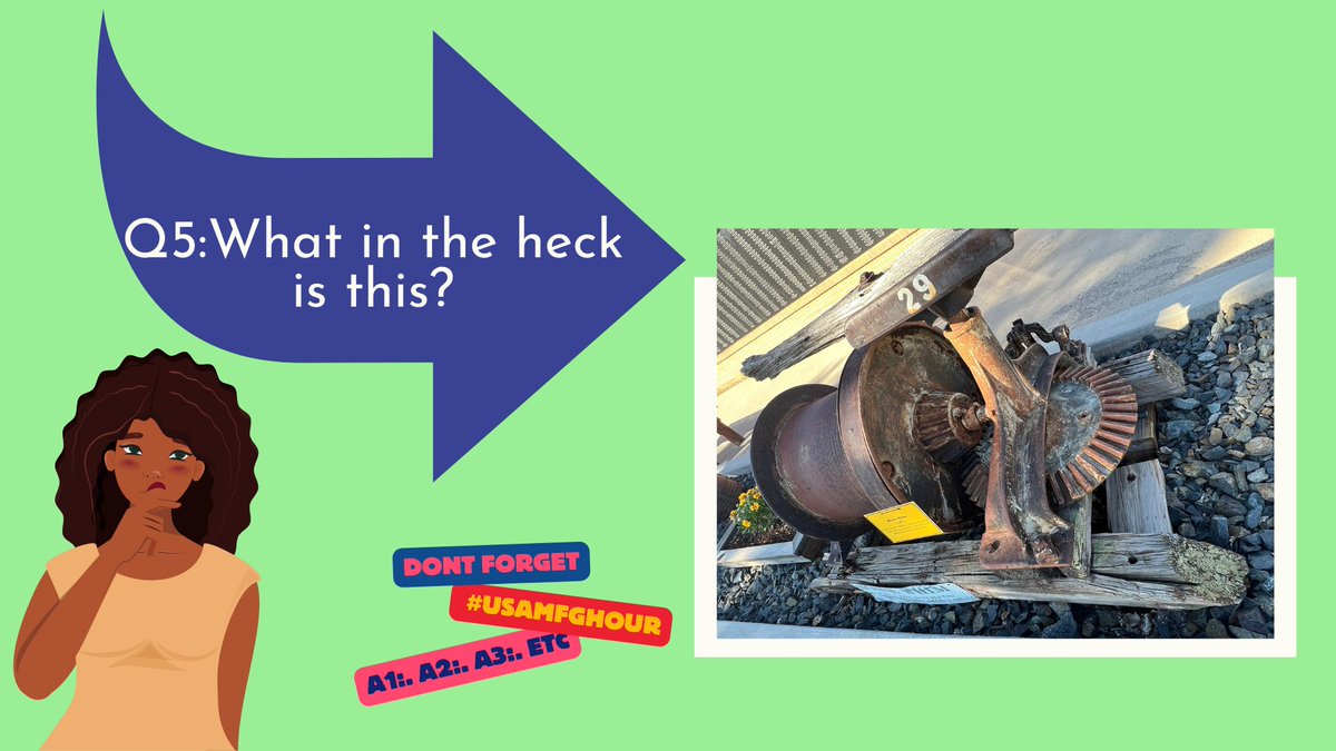 Q5:  What in the heck is this?
(don't forget to use the matching A1, A2, A3 and #USAMfgHour in your answer)