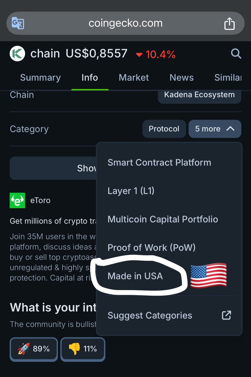 kdaXg4kbr's tweet image. $KDA Kadena Made in USA 🇺🇸

Send it! 🚀🇺🇸