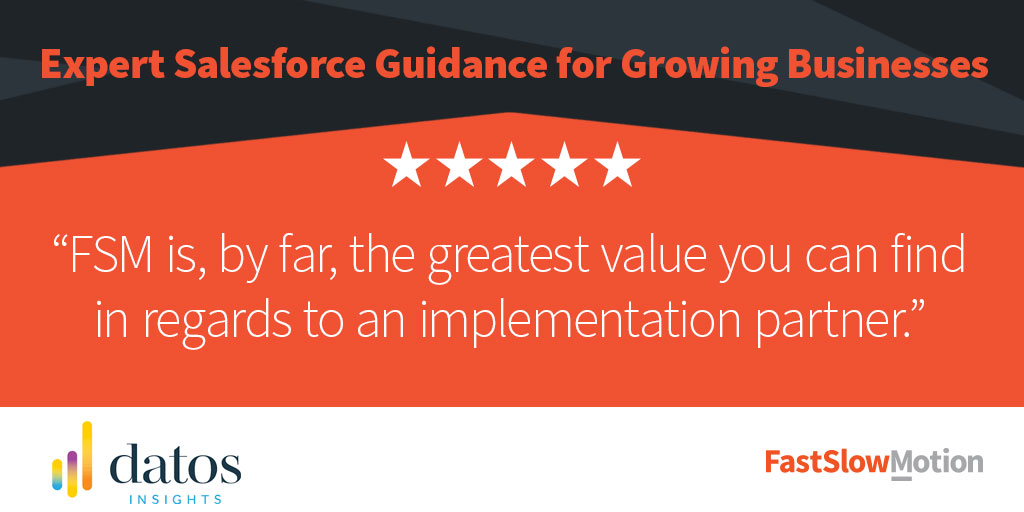 fastslowmotion's tweet image. We’re honored to help businesses like Datos Insights achieve their goals with Salesforce. From strategy to implementation, we’re here to make growth simple and scalable. 🚀
#SalesforceExperts #ClientSuccess #ImplementationPartner #BusinessGrowth