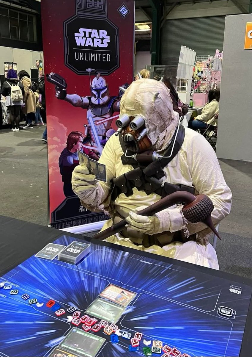 "What's this card about? Who's this lad with the lightsaber, and why is he slaughtering everyone? Not just the men, but the women and children, too.

Surely his girlfriend dumps him once she finds out..

They get married?!! Who are the bad guys supposed to be in this game?!