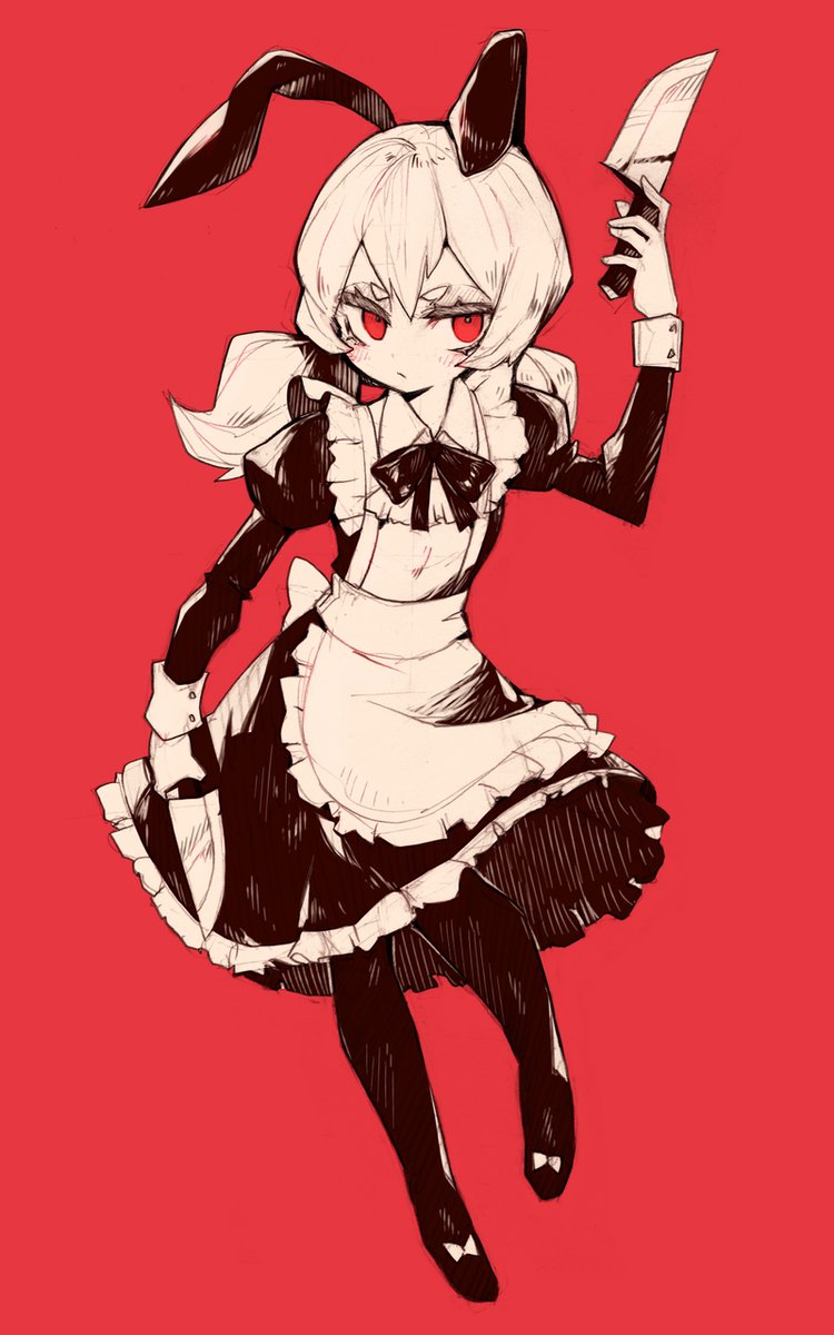 「maid Noz sketch (OC) 」|Paroro 🇨🇱🐙のイラスト